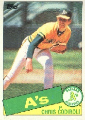 1985 Topps Baseball Cards      552     Chris Codiroli